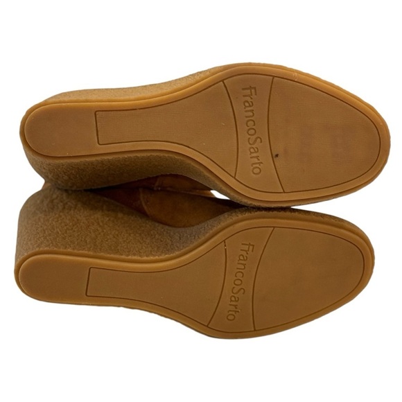 FRANCO SARTO‎ Women's Ulayna Water-Resistant Suede Fleece Wedge Bootie Size 8 - Picture 10 of 12